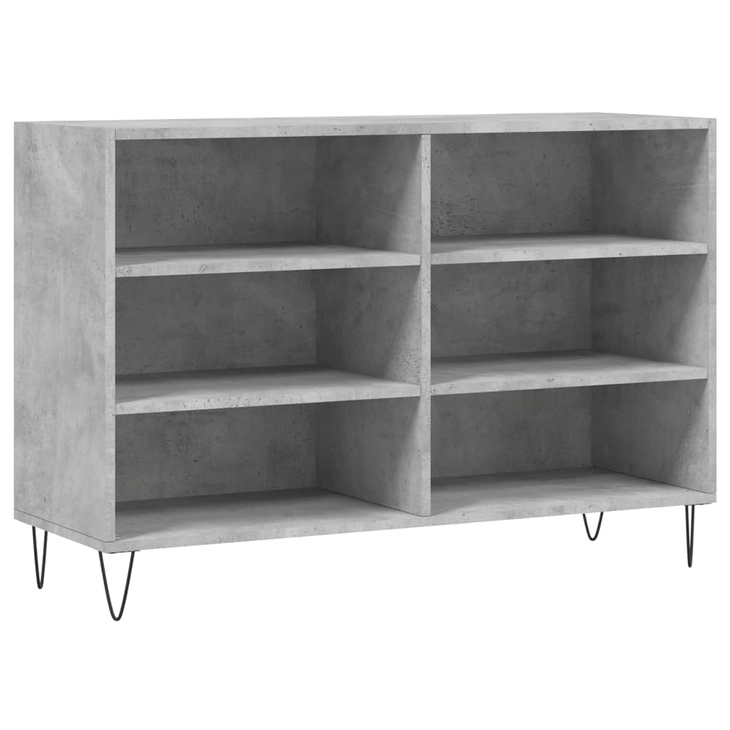 Buffet gris béton 103,5x35x70 cm bois d'ingénierie