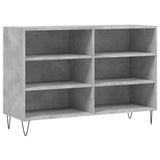 Concrete gray sideboard 103.5x35x70 cm engineered wood