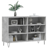 Concrete gray sideboard 103.5x35x70 cm engineered wood