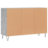 Buffet gris béton 103,5x35x70 cm bois d'ingénierie