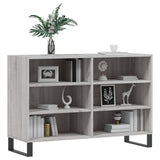 Sonoma graues Sideboard 103,5 x 35 x 70 cm, Holzwerkstoff