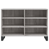 Sonoma graues Sideboard 103,5 x 35 x 70 cm, Holzwerkstoff