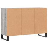 Sonoma graues Sideboard 103,5 x 35 x 70 cm, Holzwerkstoff