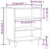 Buffet blanc 57x35x70 cm bois d’ingénierie