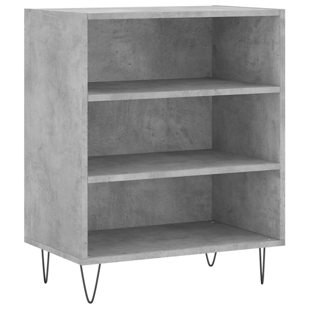 Betongraues Sideboard 57x35x70 cm, Holzwerkstoff