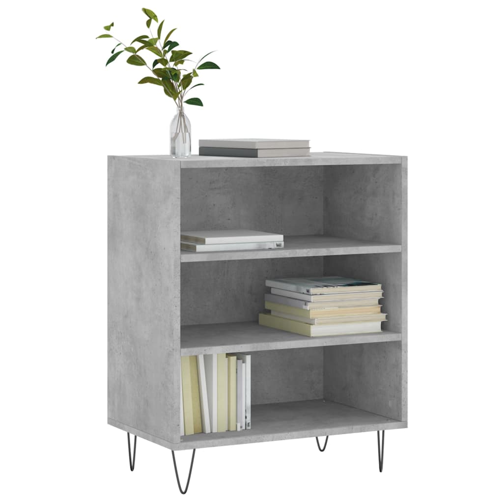 Concrete gray sideboard 57x35x70 cm engineered wood