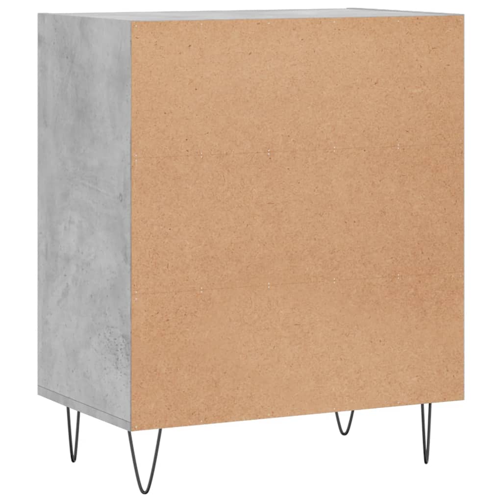 Concrete gray sideboard 57x35x70 cm engineered wood