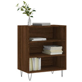 Buffet chêne marron 57x35x70 cm bois d'ingénierie