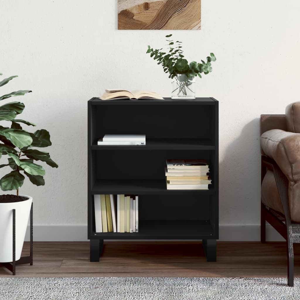 Black sideboard 57x35x70 cm engineered wood