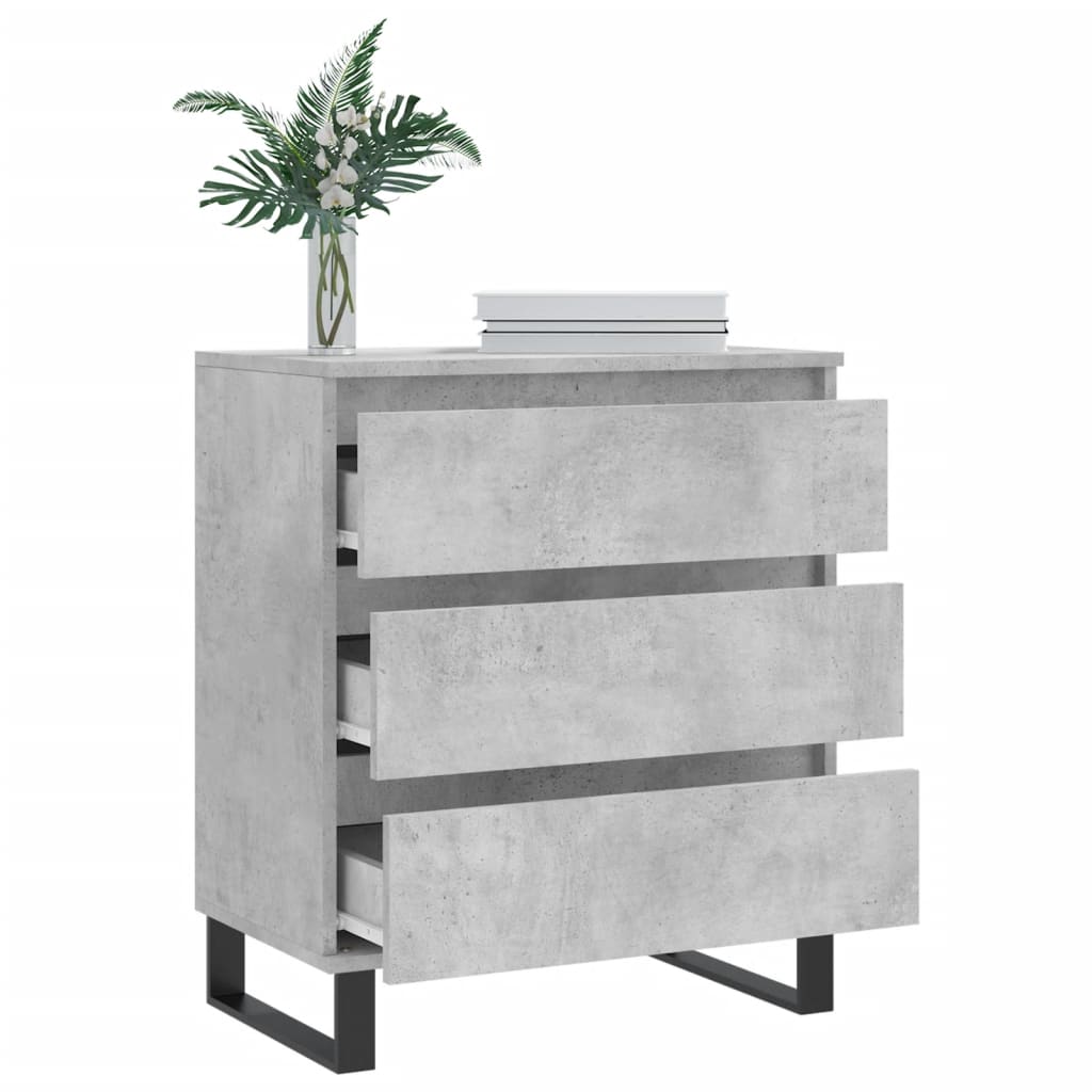 Concrete Grey Sideboard 60x35x70 cm Engineered Wood