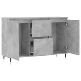 Buffet gris béton 104x35x70 cm bois d'ingénierie