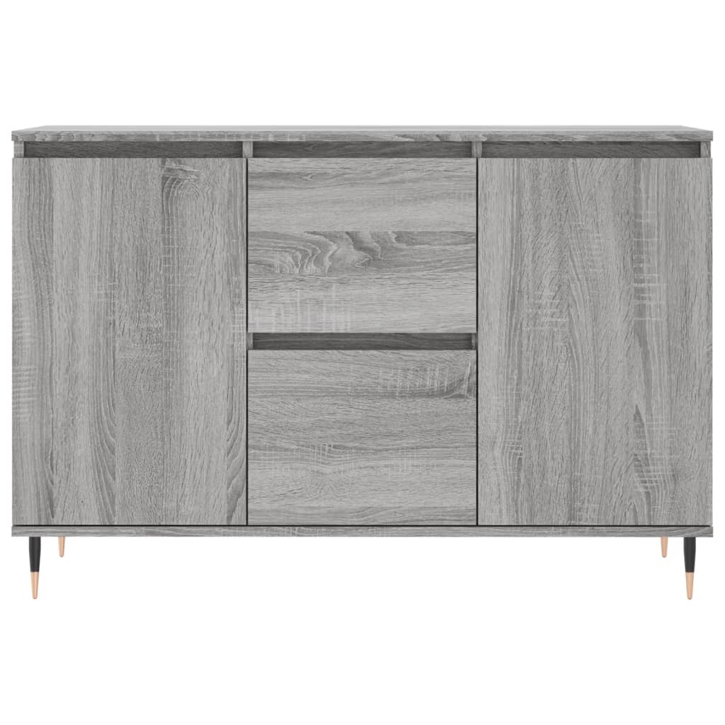 Sonoma graues Sideboard 104x35x70 cm, Holzwerkstoff