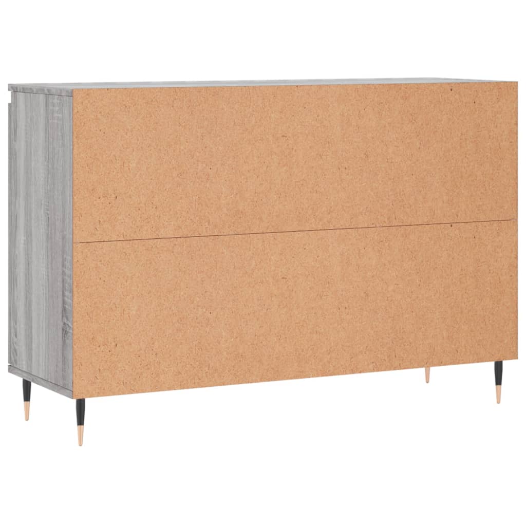 Sonoma graues Sideboard 104x35x70 cm, Holzwerkstoff