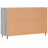 Sonoma graues Sideboard 104x35x70 cm, Holzwerkstoff