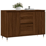 Brown oak sideboard 104x35x70 cm engineered wood