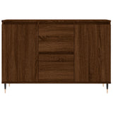 Brown oak sideboard 104x35x70 cm engineered wood