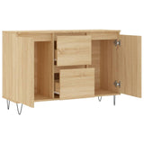 Buffet chêne sonoma 104x35x70 cm bois d'ingénierie