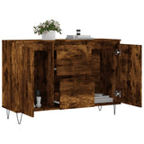 Smoked oak sideboard 104x35x70 cm engineered wood