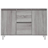 Sonoma graues Sideboard 104x35x70 cm, Holzwerkstoff