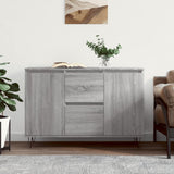 Sonoma graues Sideboard 104x35x70 cm, Holzwerkstoff