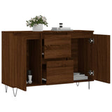 Buffet chêne marron 104x35x70 cm bois d'ingénierie