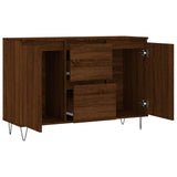 Buffet chêne marron 104x35x70 cm bois d'ingénierie