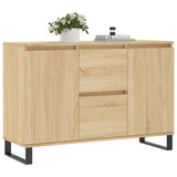 Buffet chêne sonoma 104x35x70 cm bois d'ingénierie