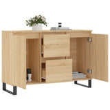 Buffet chêne sonoma 104x35x70 cm bois d'ingénierie