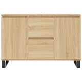 Buffet chêne sonoma 104x35x70 cm bois d'ingénierie