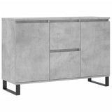 Buffet gris béton 104x35x70 cm bois d'ingénierie