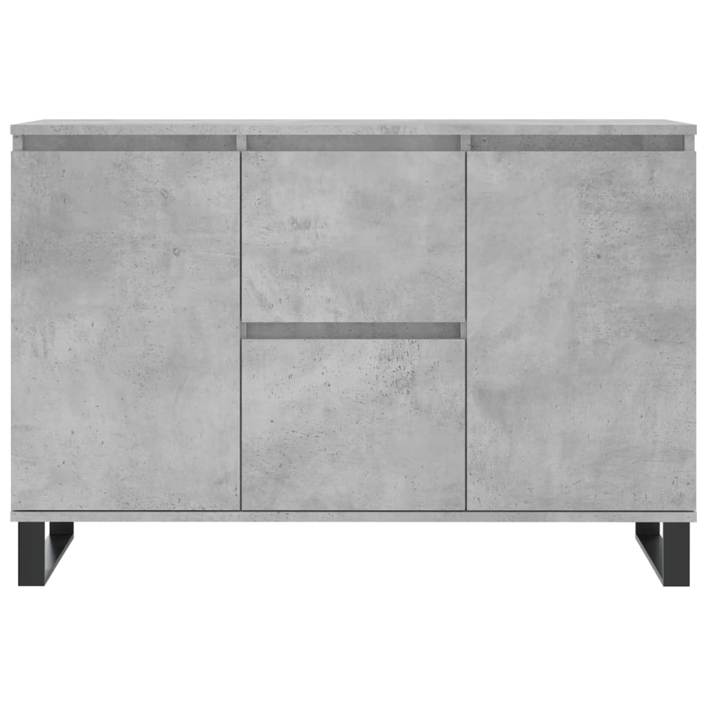 Buffet gris béton 104x35x70 cm bois d'ingénierie