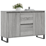 Sonoma graues Sideboard 104x35x70 cm, Holzwerkstoff