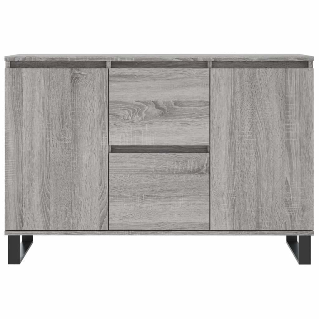 Sonoma graues Sideboard 104x35x70 cm, Holzwerkstoff