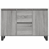 Sonoma graues Sideboard 104x35x70 cm, Holzwerkstoff