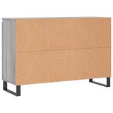 Sonoma graues Sideboard 104x35x70 cm, Holzwerkstoff