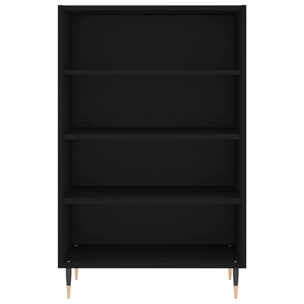 Black high sideboard 57x35x90 cm engineered wood