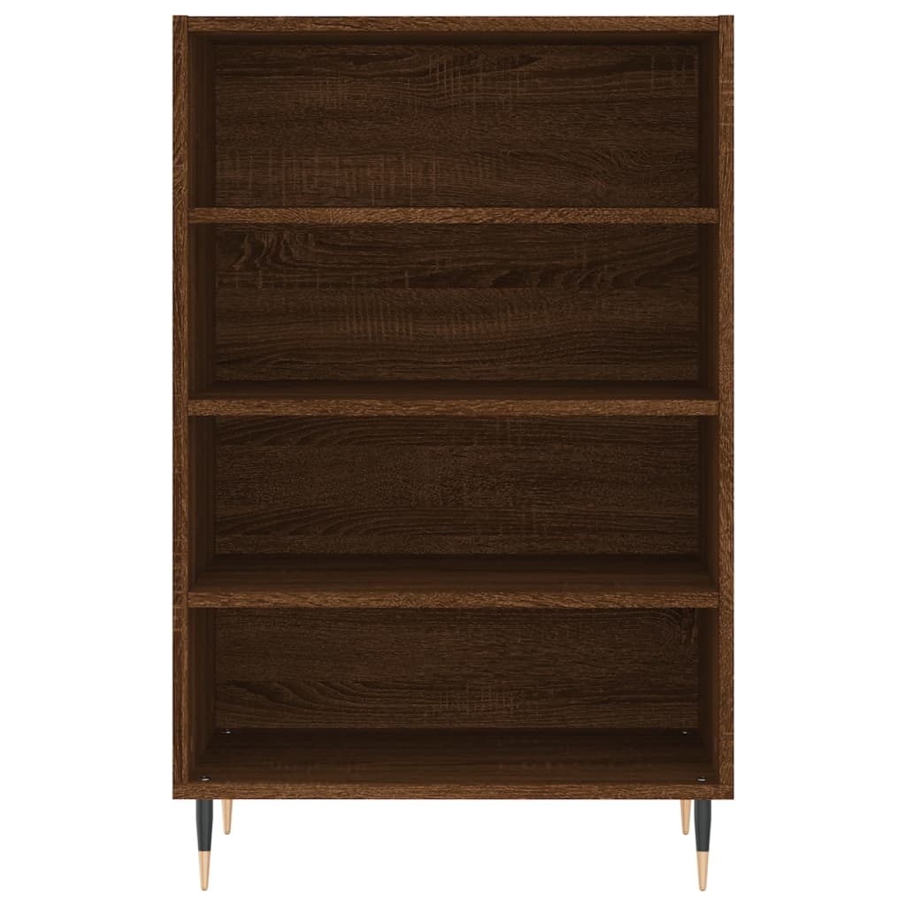 Buffet haut chêne marron 57x35x90 cm bois d'ingénierie