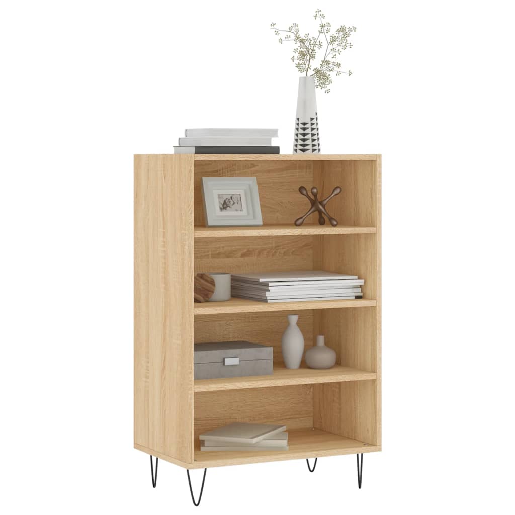 Buffet haut chêne sonoma 57x35x90 cm bois d'ingénierie