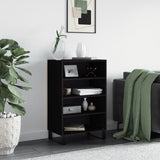 Black high sideboard 57x35x90 cm engineered wood