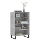 Concrete gray high sideboard 57x35x90 cm engineered wood