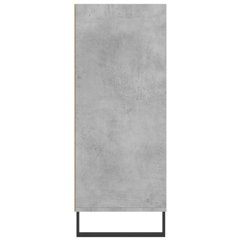 Concrete gray high sideboard 57x35x90 cm engineered wood