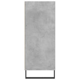 Concrete gray high sideboard 57x35x90 cm engineered wood