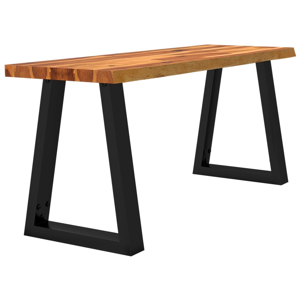 Banc avec bord vivant 110 cm bois d'acacia massif