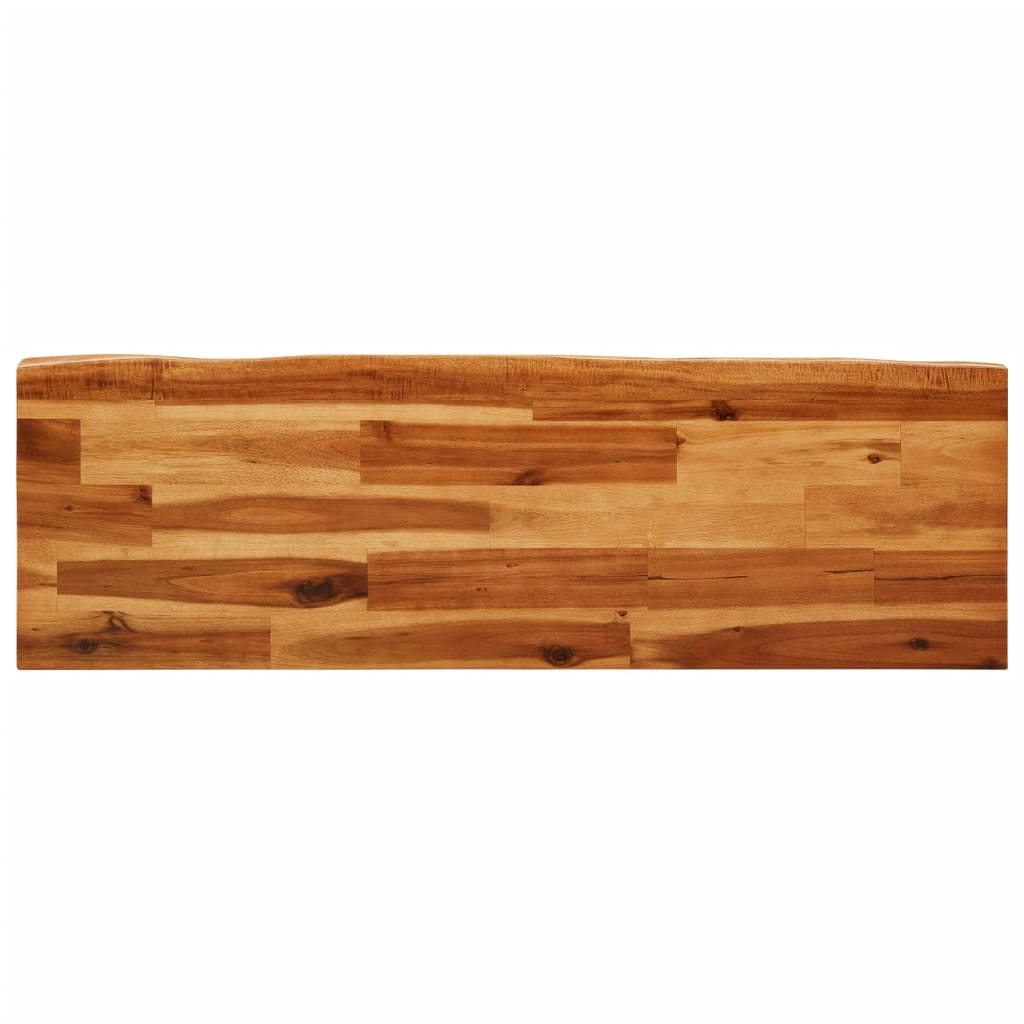 Banc avec bord vivant 110 cm bois d'acacia massif