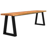 Banc avec bord vivant 160 cm bois d'acacia massif