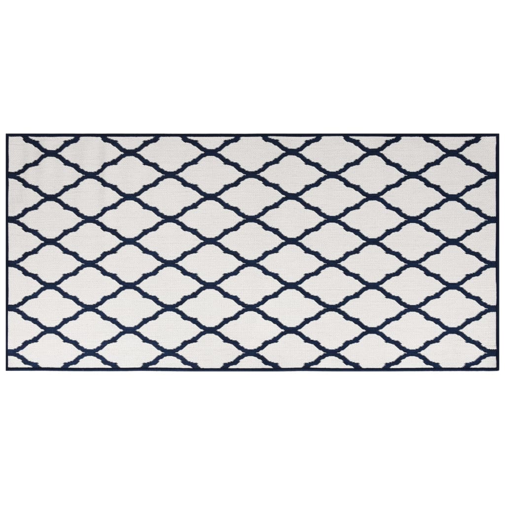 Tapis d'extérieur 100x200 cm design réversible