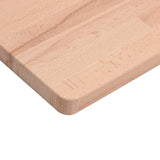 Table top 80x40x1.5 cm rectangular solid beech wood