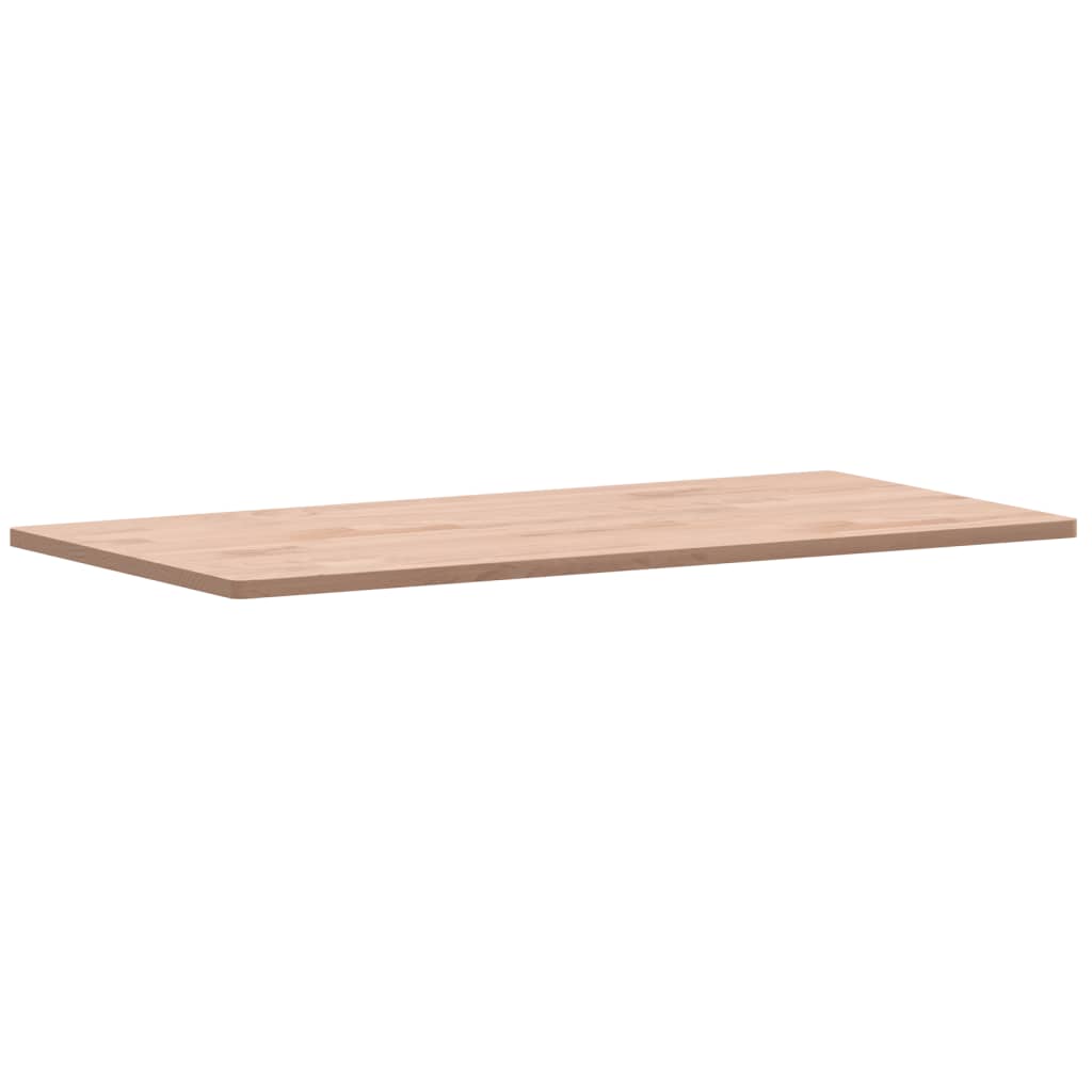 Table top 100x50x1.5cm rectangular solid beech wood