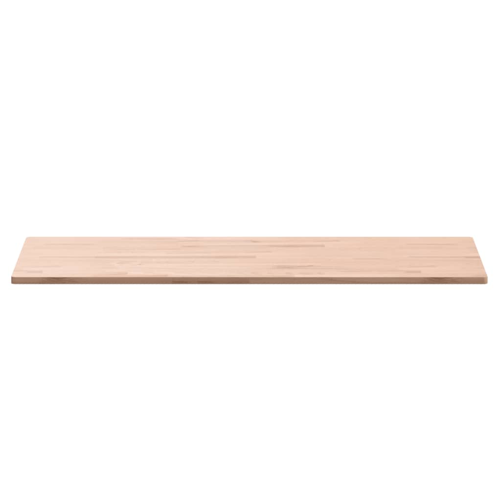 Table top 100x50x1.5cm rectangular solid beech wood