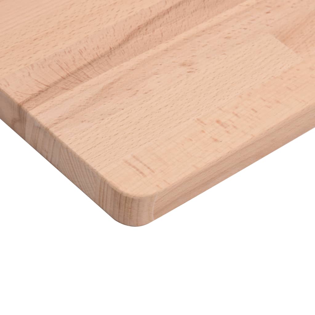 Table top 100x50x1.5cm rectangular solid beech wood